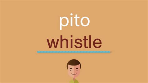 como se dice pitó en inglés|pito de carro en ingles.